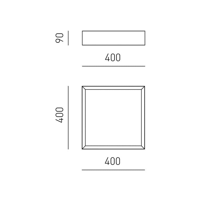 LAMPADA A SOFFITTO QUADRA AOI