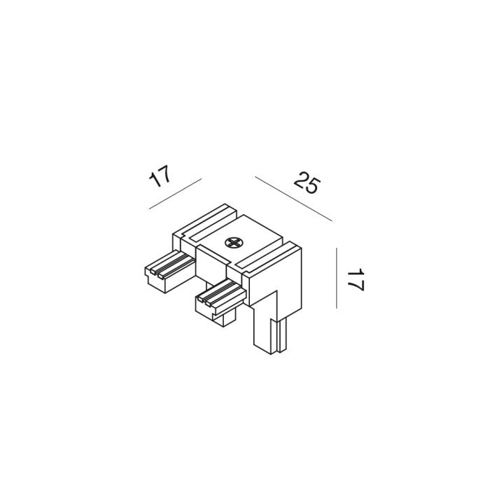Modulo di connessione elettrica di 2 binari GBIGA2