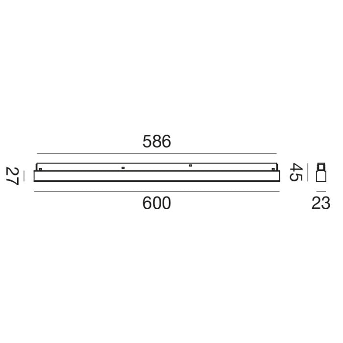 Modulo di illuminazione LED dimmerabilen lineare a luce diffusa GFA1270