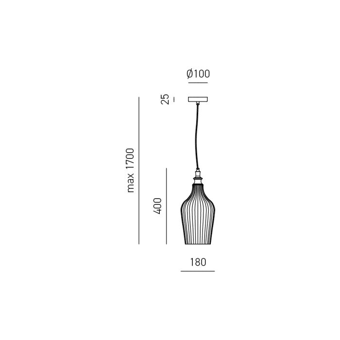 LAMPADA A SOSPENSIONE CLEOFE S12